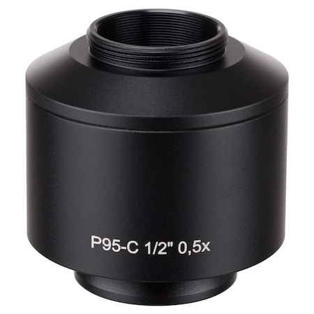 AMSCOPE 0.5X C-mount Camera Lens for Zeiss Primo Microscopes AD-C05-ZS